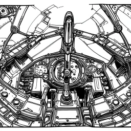 Fighter jet interior