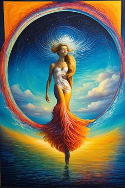 bending the edge of time; surrealistic modern art