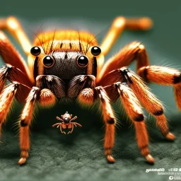 giant spider and ant