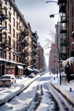 New York in winter