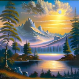 venus landscape painted by bob ross