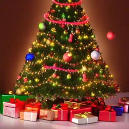 new year, christmas tree, HD quality, badminton sport equipment, shuttlecocks