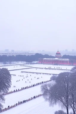 delhi in snowfall