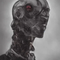 cyborg man portrait