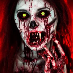 horror female zombie