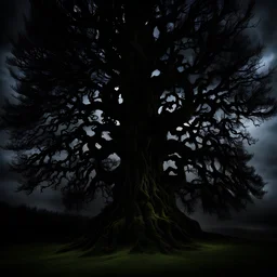 yew tree, gothic, darkness