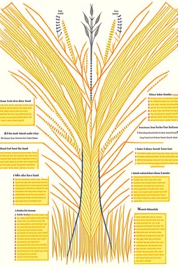 A mind map of wheat for interior design, and the writing language is Arabic