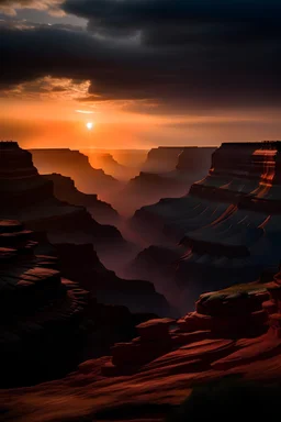 atardecer en el gran cañon estados unidos