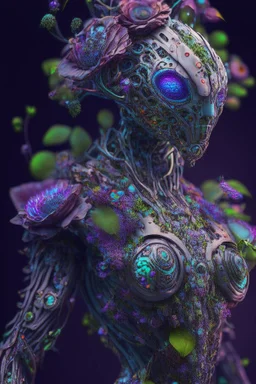 Cyborg flower humanoid alien fused ,highly detailed, hyper-detailed, beautifully, insane details, intricate details, beautifully, Cinematic, Colorful, Editorial Photography, 32k, Super-Resolution, Megapixel, photorealistic rendering