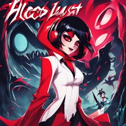 blood lust magazine cover: Hazbin Hotel