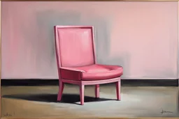 pink chair .19th painting