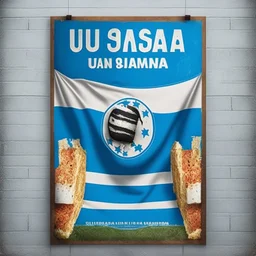 uruguayan uruguay salami poster, uruguay flag everywere