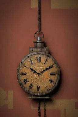 african portrait in rusted clocks, clock face, rust, scaffolding, ghana colours, cyberpunk, high detail