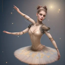 steampunk ballerina posing