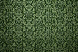 a pattern for residential wallpaper , fine detail, organic, green monochromatic