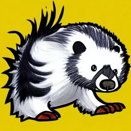 Cartoon skunk