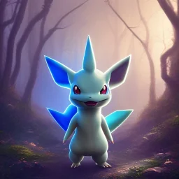 Mystery pokemon,Ambiance dramatique, hyperrealisme, 8k, high quality, lot of details, fit within portrait