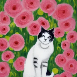 cat of blooms