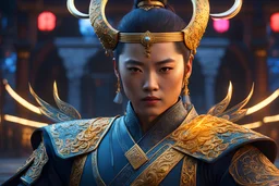 Wu Kung in 8k cgi Disney artstyle, Kung fu costum, dynamic pose, oshare kei, hurufiyya, rtx , neon lights, intricate details, highly detailed, high details, detailed portrait, masterpiece,ultra detailed, ultra quality
