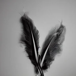 delicate arrangement of ribbons and feathers, chiaroscuro, dramatic lighting, beautiful composition, aesthetic layout