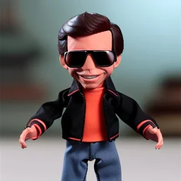 wide view Fonzie toy Action figure doll 1977 realistic (thumbs-up) (face) sunglasses