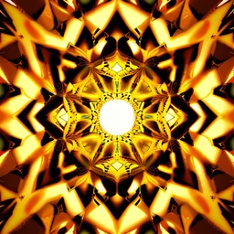 yellow and orange kaleidoscope