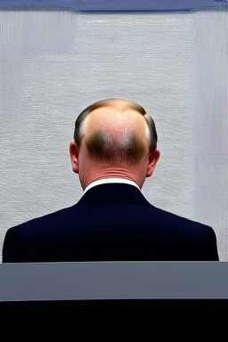 Putin's head from behind