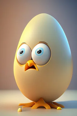 3d egg character