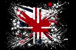 england flag proud english icons design style of pollock