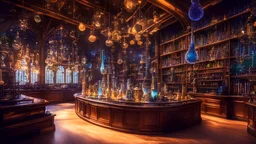 Dans le laboratoire de chimie fantastique, Les alambics chantent des mélodies magiques. Des fioles scintillantes dansent avec éclat, Révélant les secrets de l'univers éclatant. Les potions et les élixirs, une symphonie de couleurs, Dans ce sanctuaire de connaissances et de valeurs. Expériences extravagantes, découvertes exaltantes, Dans ce laboratoire où la science devient enchanteresse.