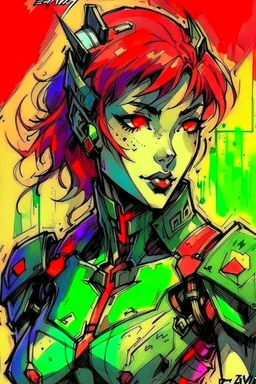 Eva-01 as drawn by Greg Capullo