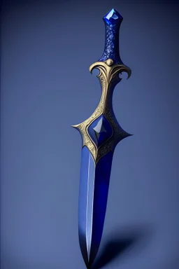 A simple dagger with a sapphire in the handle