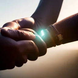 perfect human hand, RTX, reflection, 8k, glow, winning photography, caustics