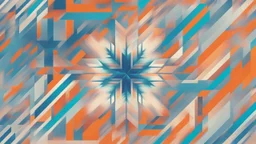 digital glitch pattern snowflake geometric abstraction by per kirkeby