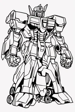 out line art of super transformers robots colouring pages with white background ,skech style ,full body.only use outline,mandala style,clean line art,white background,no shadow and clear and well outlined