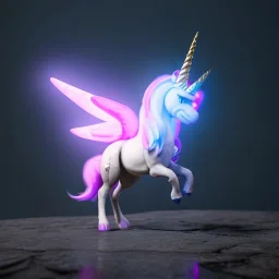 CM küre içinde fantastik unicorn ateşli kanatları olan