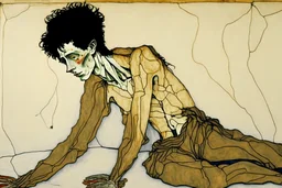 painting of a figure with the life-filled void of an empty existence, egon schiele masterpiece