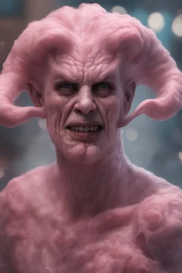 devil cotton candy, by Pedro Berruguete, by Carel van Mander, detailed face features, sharp eyes, soft skin, award winning, intrincate details, 8k, extremely detailed, delicate detail, painstaking attention to detail, highly detailed, ultra realistic, cinematic, dynamic, perfect face, fascinating, delicate, overwhelming, unique