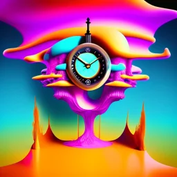 Surreal Dreamscape*: Generate a dreamlike scene with melting clocks, distorted objects, and vibrant colors, inspired by Salvador Dalí's works.