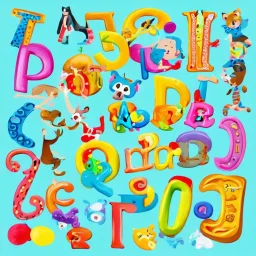 Playful Alphabet Scene