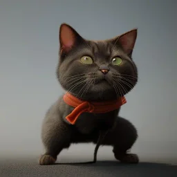 Kung fu ninja cat full body detail, unreal 5, octane render,cinema4d, dynamic lighting, 8k, redshift render, highly, hyperrealism ultra detailed, hyper realistic.