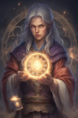 mage holding a time spell for millenia