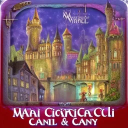 A magical canal city of wizards, witches and warlocks with a castle Mai Kemble style