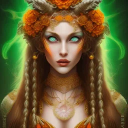 marigold norse goddess green eyes