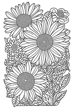 Relaxing Clématite Coloring book for kids