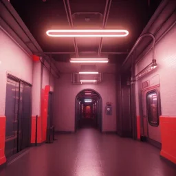 Subway metro lights in monster unreal 5, octane render, cinema4d, redshift render, hyper realistic, cenematic, vibrancy, synthwave, retouch, centered, dynamic lighting, dramatic lighting, 4k, highly detailed, attractive beautiful, realistic, virtual reality, epic composition, holographic,