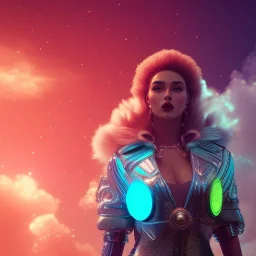 cosmic woman,highly detailed, hyper-detailed, beautifully color-coded, insane details, city scape ,Ultra realistic mad max scene. clown man, color smoke fog, waist up view, Wes Anderson style, happy, highly detailed, concept art, unreal engine 5, god rays, ray tracing, RTX, lumen lighting, ultra detail, volumetric lighting, 3d, finely drawn, high definition, high resolution.