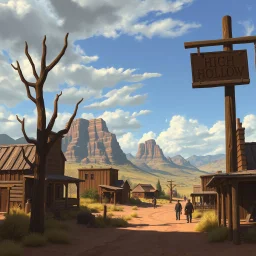 the western town called High Noon Hollow