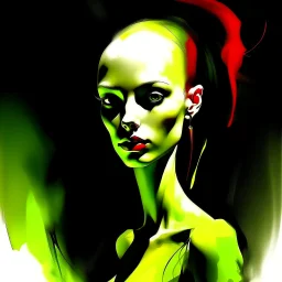 monochrmatic pretty girl Leonor Fini Alex Maleev Fiona Staples