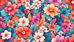 florals colorful background wallpapers